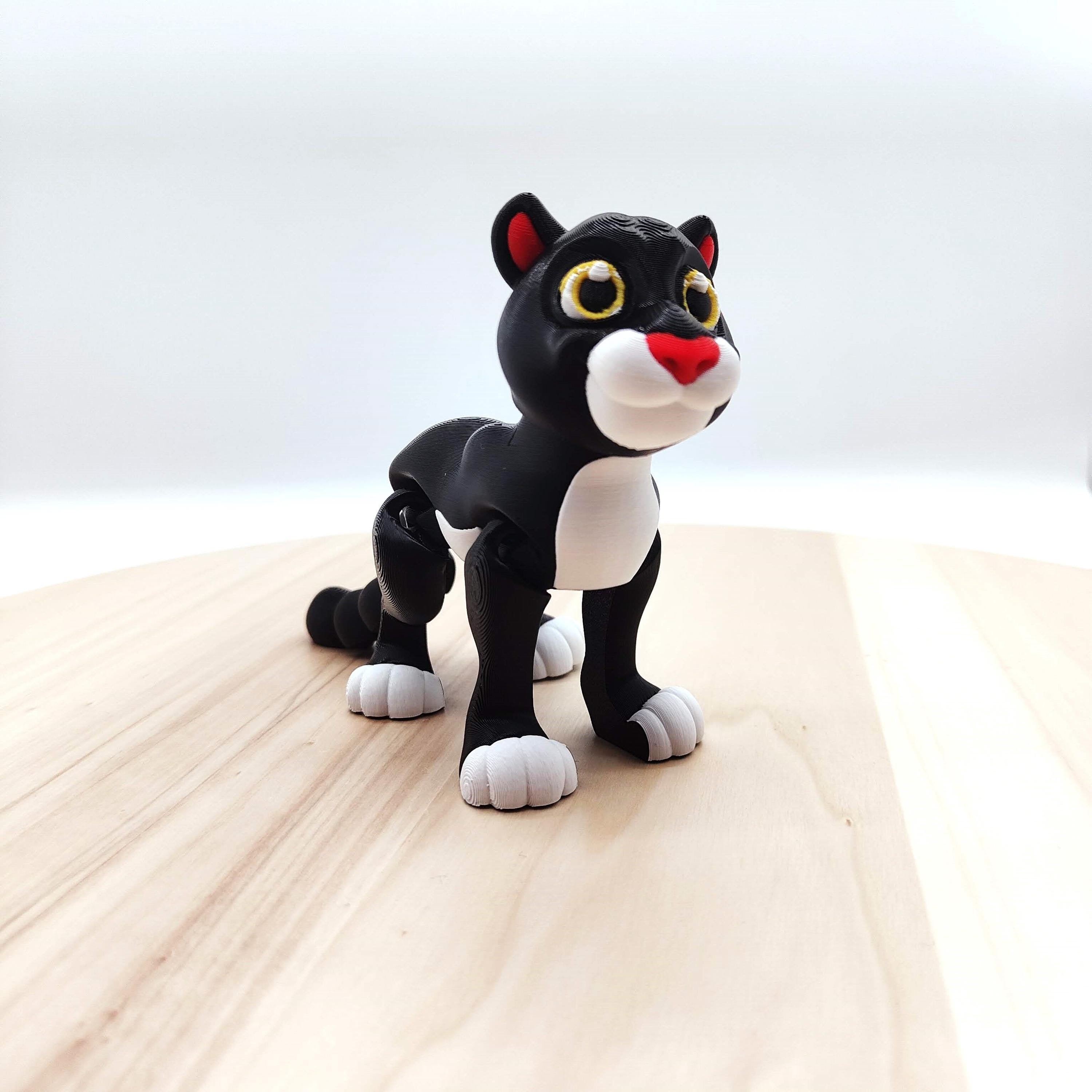 Black Panther Figurine - Interactive Fidget Toy for Stress Relief – Perfect for Display or Everyday Use – A Must-Have Gift for everyone!